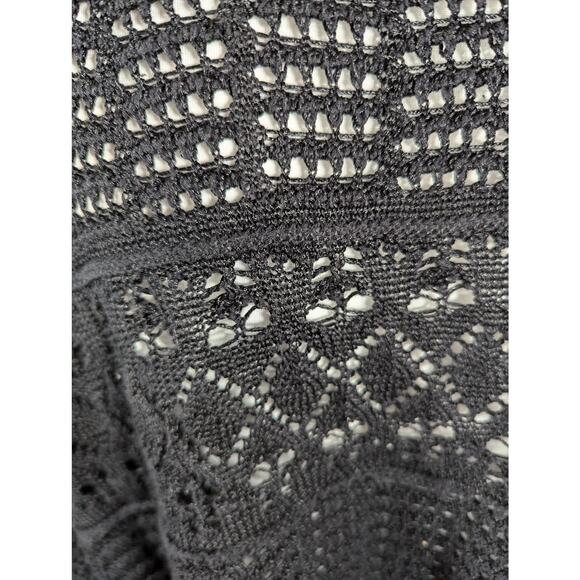 J M Collection shrug Vtge Sz XL 43 bustCrochet open front see description - Picture 2 of 9